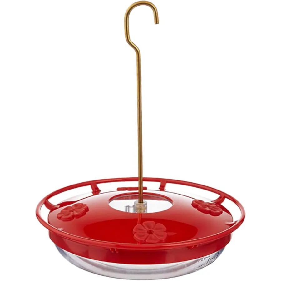 Aspects HummZinger HighView saucer feeder with a raised perch and center hook